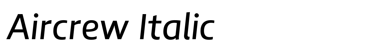 Aircrew Italic